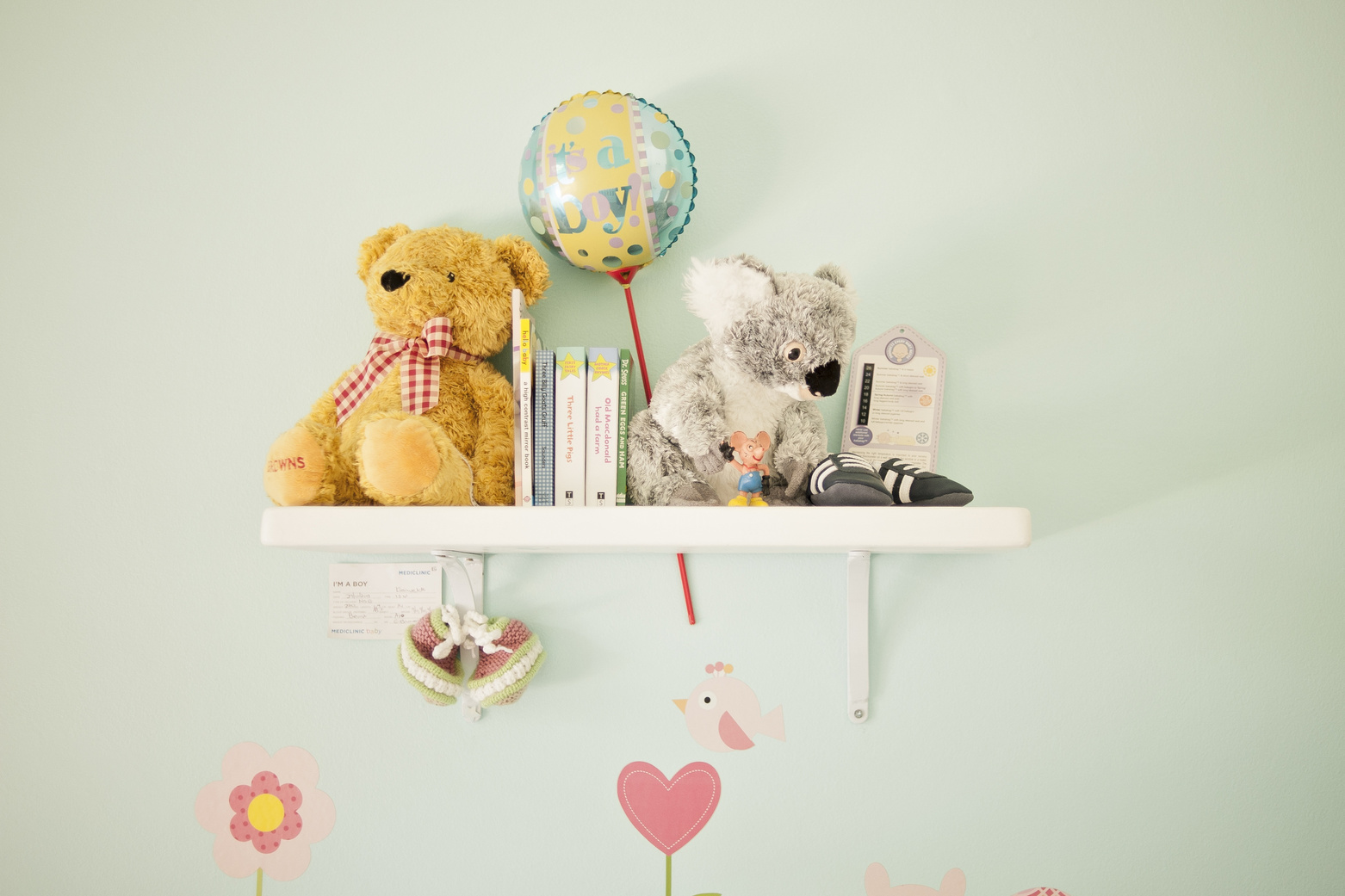Teddy Bear on a Shelf, Baby Room Decoration